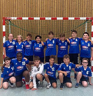 Mannschaftsfoto der D-Jugend männlich des TSV Wartenberg